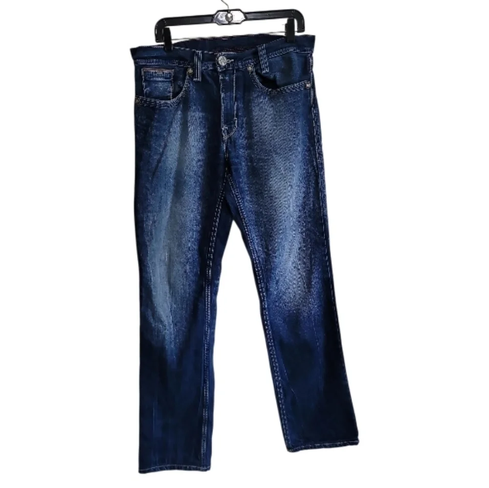 Levi Men Loose Straightleg Blue Denim Jeans Size 32x32